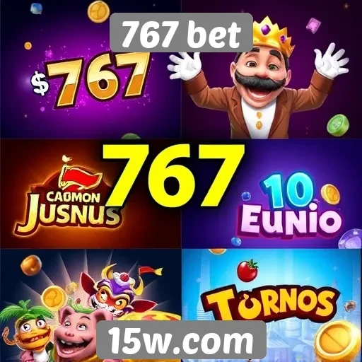 Variedade de jogos disponíveis na plataforma 767 bet